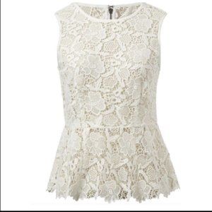 Cabi Crochet Lace Shell Top